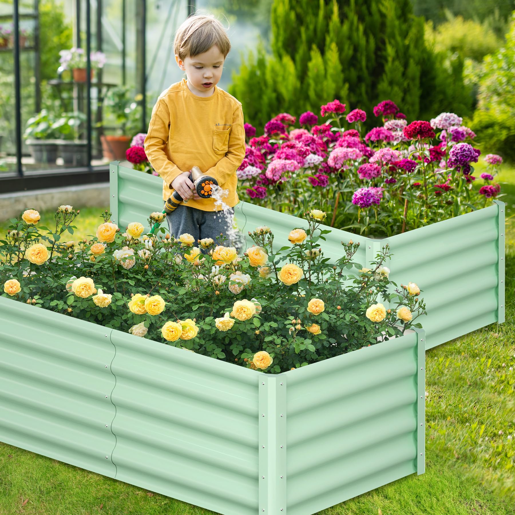 Cama de jardín elevada Garvee 6x3x1.5FT