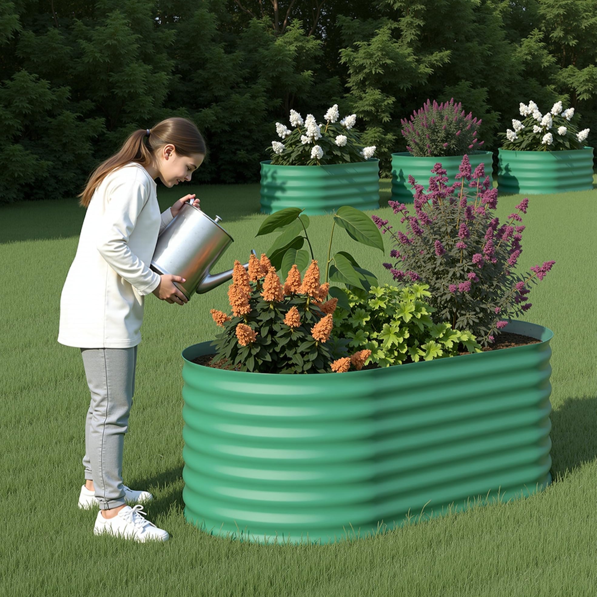 Paquete de 2 camas elevadas para jardín Garvee